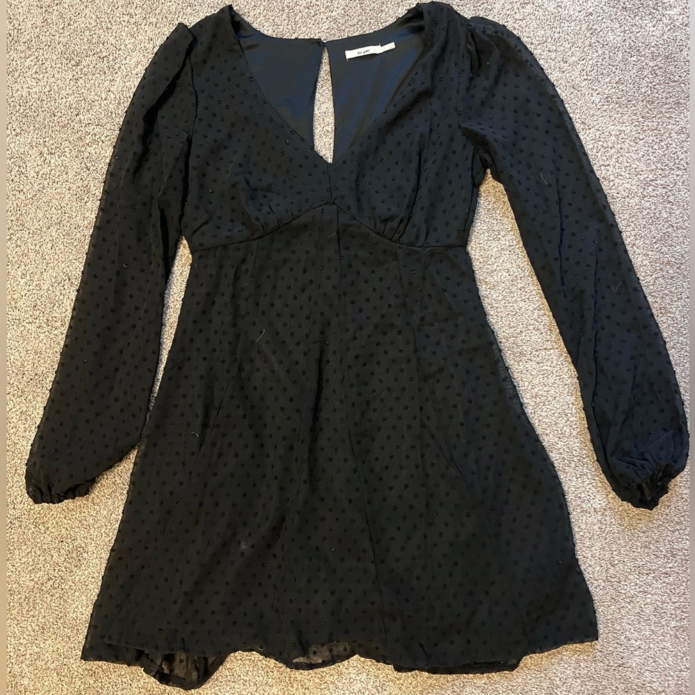 Black long sleeve dress